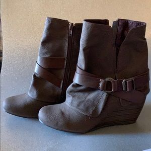 Blowfish wedge booties